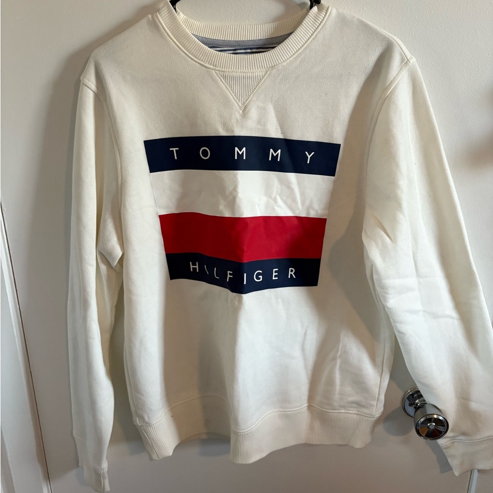 Tommy Hilfiger Men's White Sweater Size Small